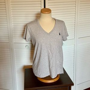 Ralph Lauren Gray V-Neck Tee